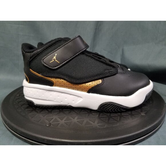 Jordan Max Aura 4 Slip On Sneakers Kid's Size 12c Black NEW IN BOX! - Picture 9 of 11